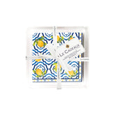Palermo Cocktail Napkins (Pack of 30) & Acrylic Holder Gift Set